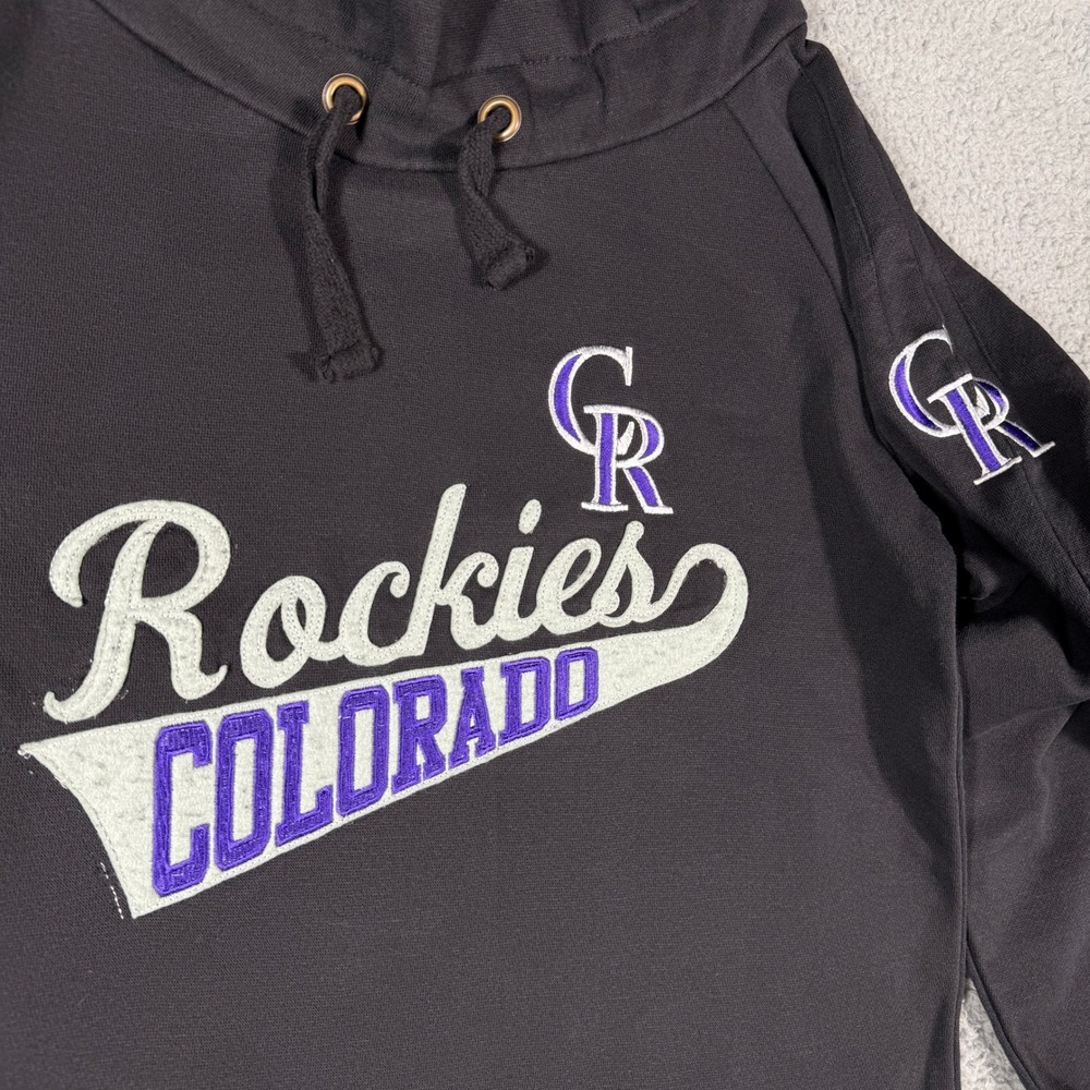 Colorado Rockies Pullover Womens Large MLB Soft As A Grape Cowl Neck Sweatshirt - Picture 2 of 8